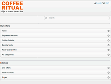 Tablet Screenshot of coffeeritual.com